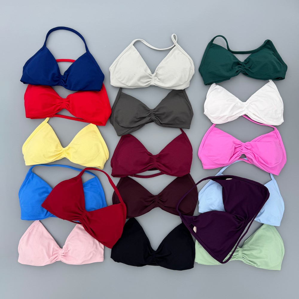 Strappy Bra Gym Top Women High - đánh giá và giá Plunge Bra Push Up