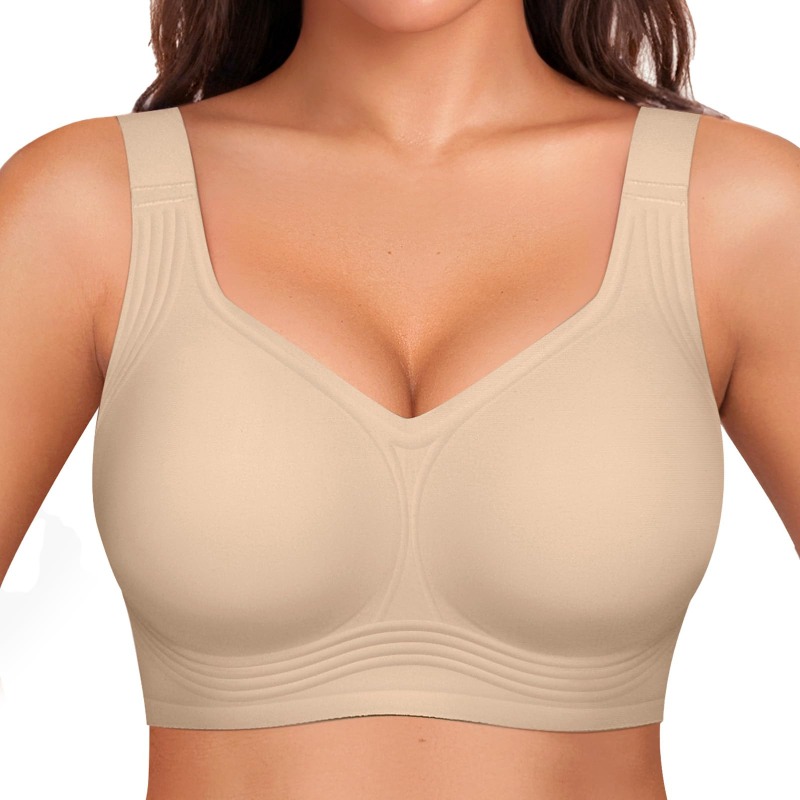 Plus Size Wireless Jelly Bra W - đánh giá và giá Plunge Bra Push Up