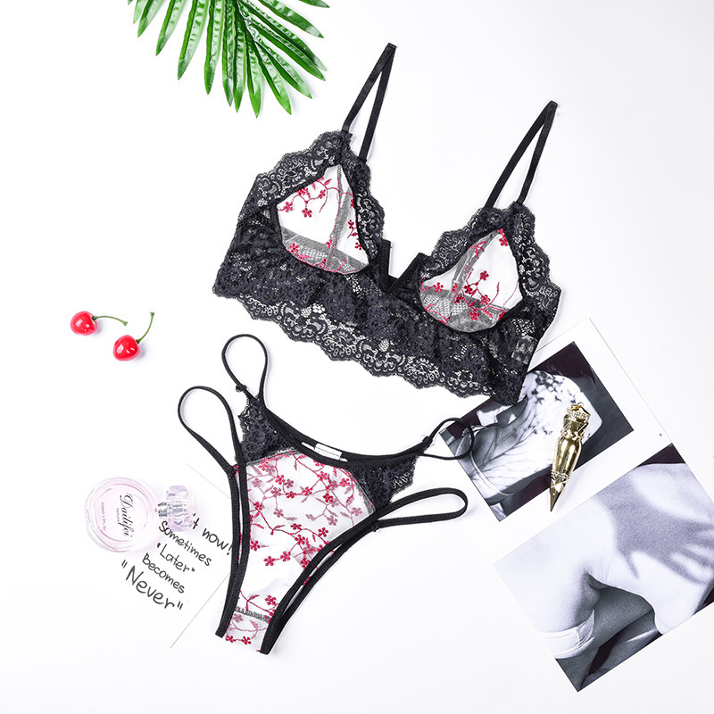 Women Lingerie Set Ultra Thin  - đánh giá và giá Lace Bralette Set